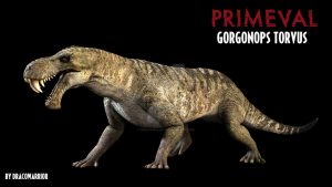 Inostrancevia - gorgonopsid, late Permian carnivore.